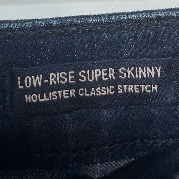 5 for $25🔥Hollister Distressed Raw Hem Skinny Jeans Size 7R (28W/30L) - Picture 5 of 7